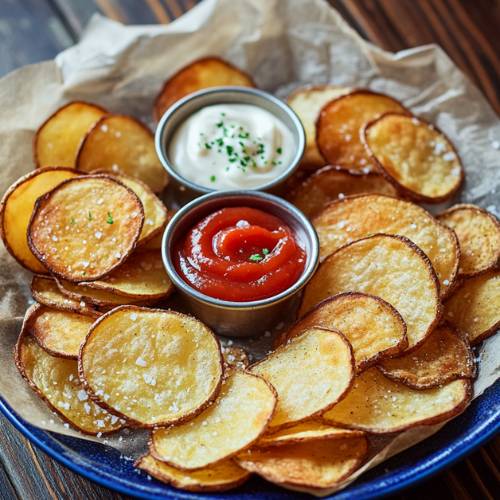 Crispy Baked Potato Chips