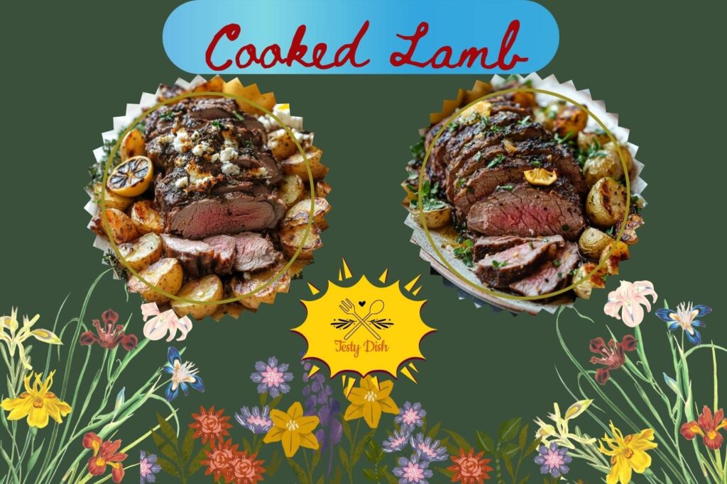 cooked lamb