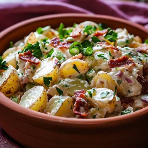 No Mayo Potato Salad with Bacon