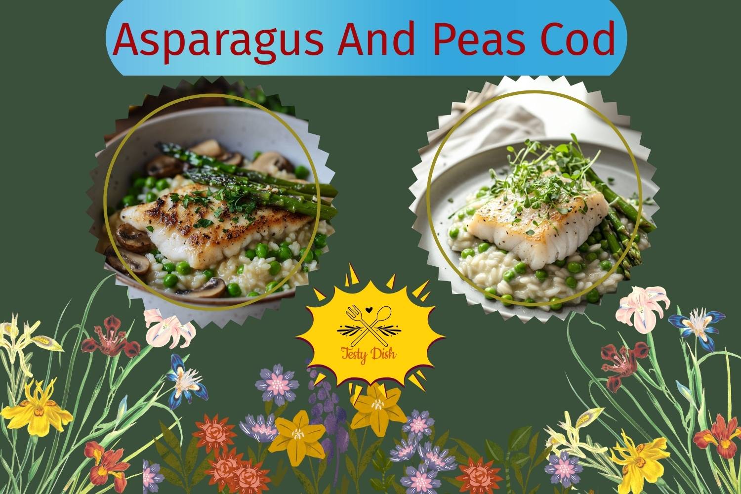 asparagus and peas cod