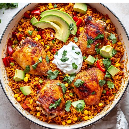 🍗 Chicken, Beans, and Rice; A One-Pan Protein-Packed Winner!