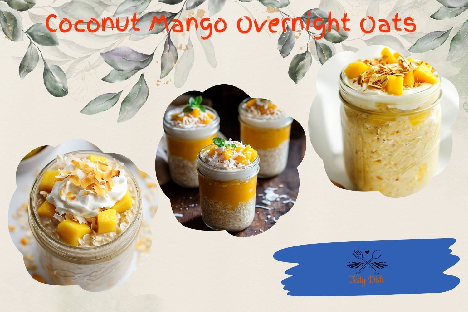 coconut mango overnight oats