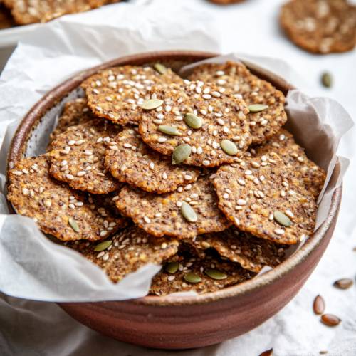 🌱 Easy Seed Crackers (Gluten-Free & Crunchy!)