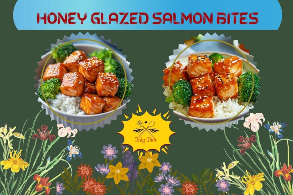 honey glazed salmon bites