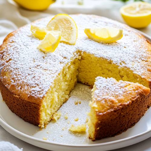 🍋 Lemon Olive Oil Cake – Light, Lemony, and So Good! 🍰