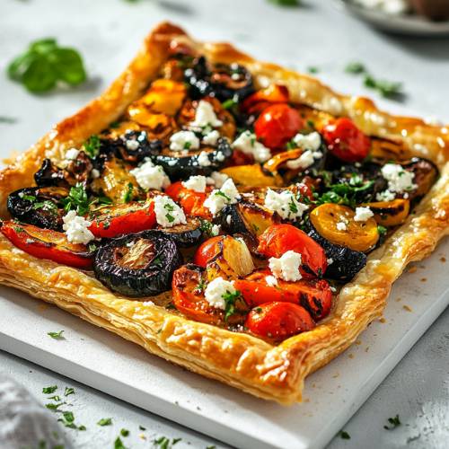 🍅 Mediterranean Tarts – A Tasty Upside-Down Treat!