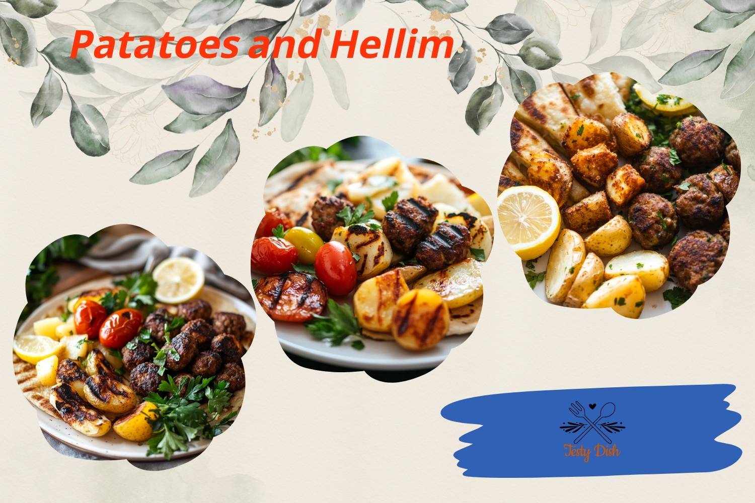 potatoes and hellim