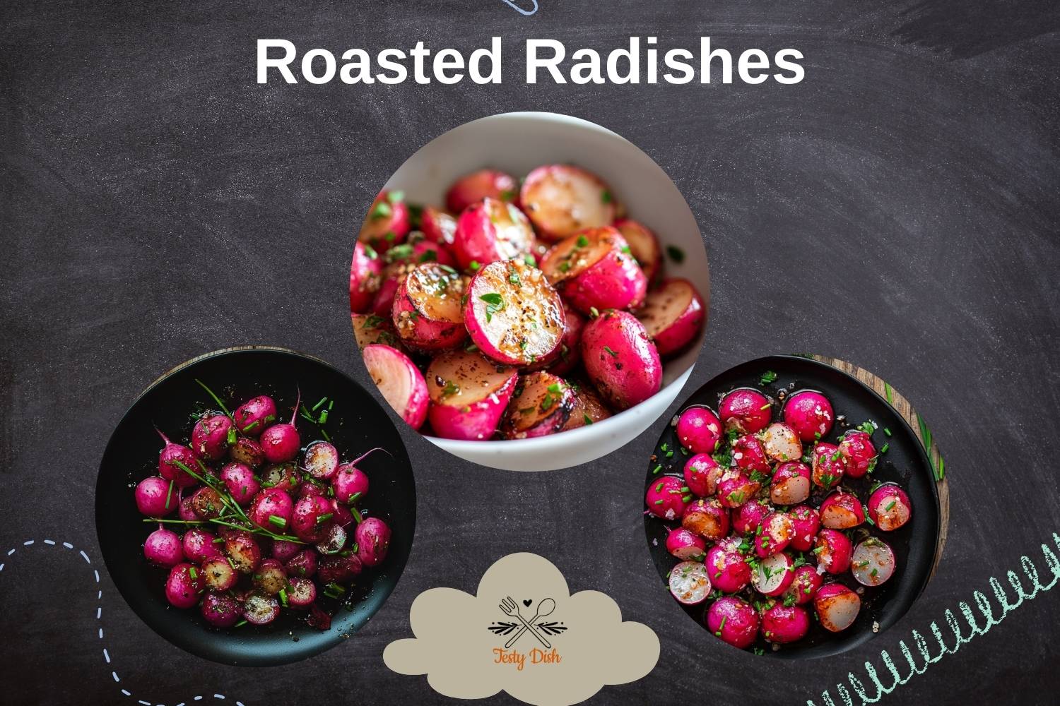 roasted radishes