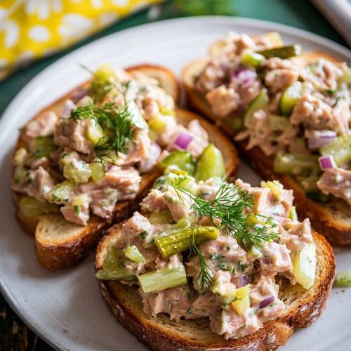 Tuna Salad Toast Recipe 🐟🥗