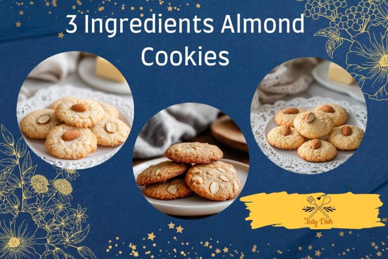 🍪 3 Ingredients Almond Cookies, So Easy and So Yummy!