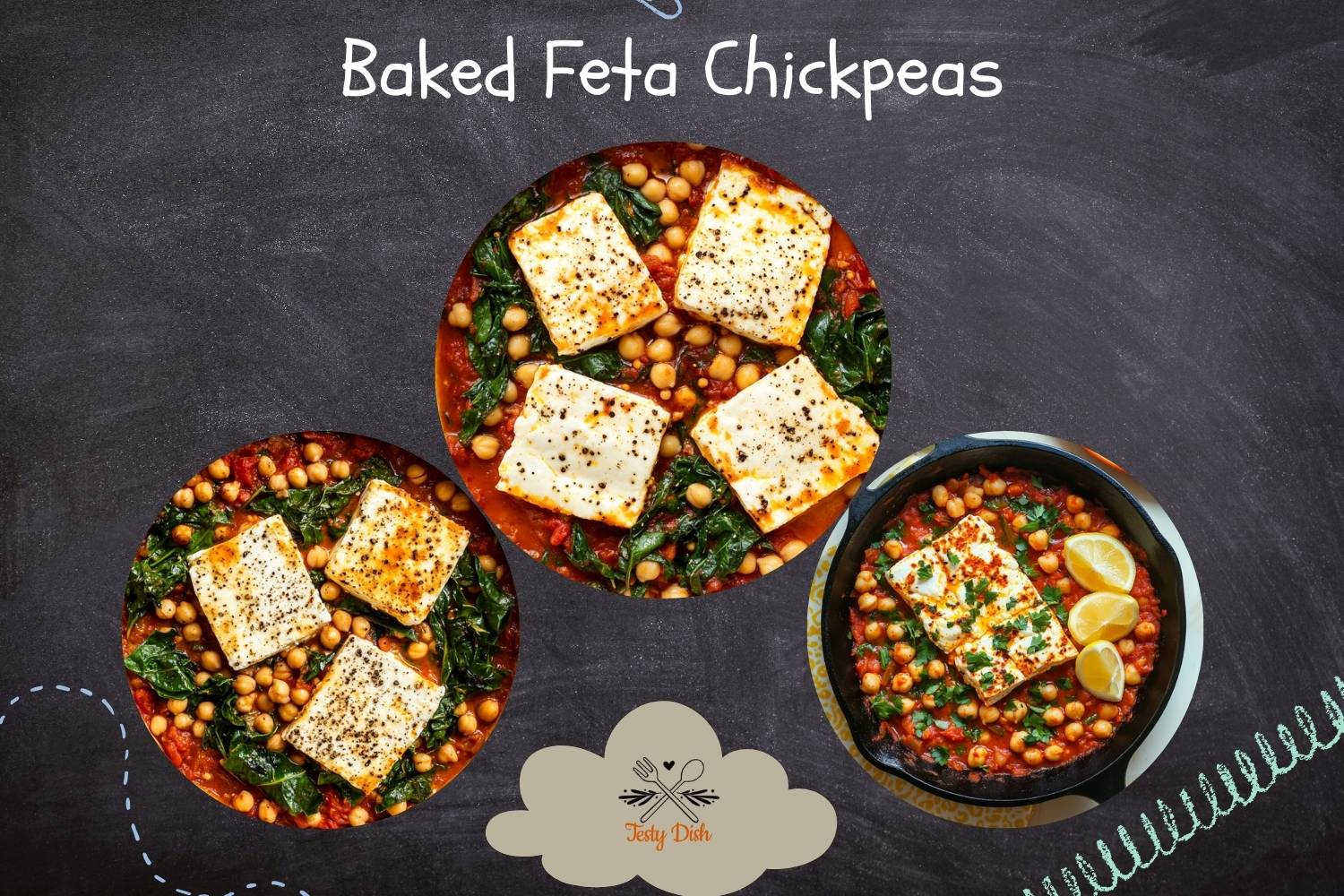baked feta chickpeas