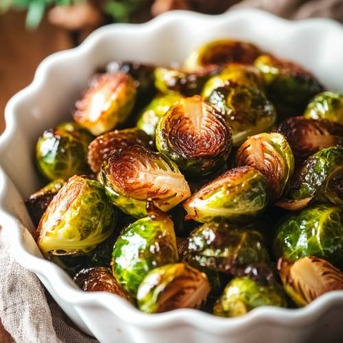 Caramelised Brussels Sprouts: A Sweet and Savory Holiday Side! 🥦
