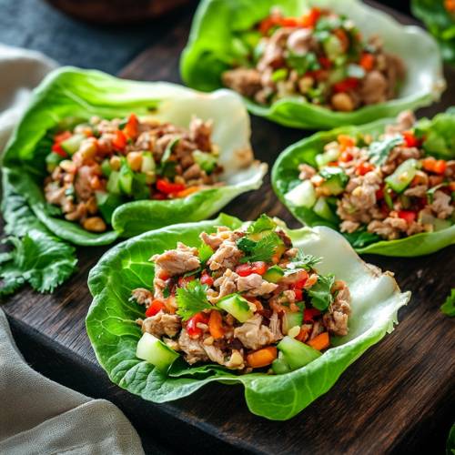 🧭🍗 Chicken Lettuce Cups, A 5-Minute Healthy Favorite