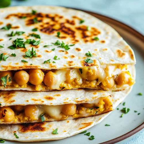Easy Chickpea Quesadilla (Crispy, Healthy & Ready in 20 Minutes)