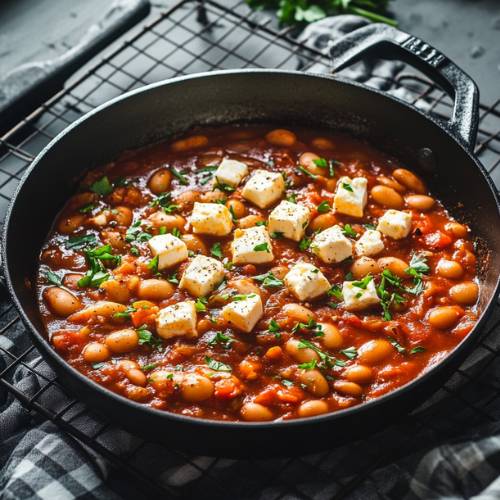 Greek Beans with Feta – A Cozy and Delicious Casserole