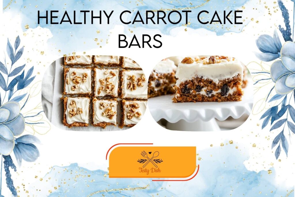 healthy carrot cake bars