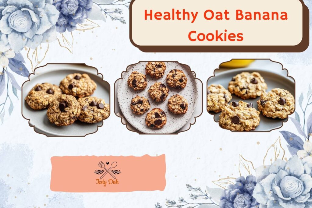 healthy oat banana cookies
