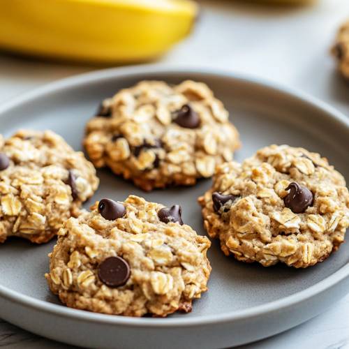 Healthy Oat Banana Cookies (5 Ingredients, No Sugar & No Flour)