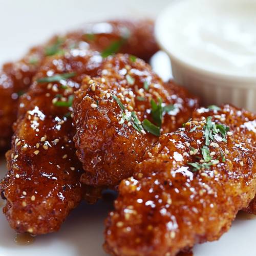 🍯🔥 Hot Honey Chicken Tenders (Air Fryer Magic!)