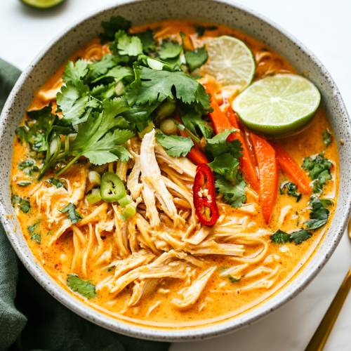 🥜🍜 Peanut Butter Noodle Soup; Warm, Creamy, and So Easy!