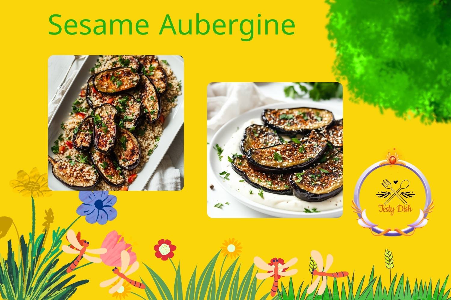 sesame miso aubergine