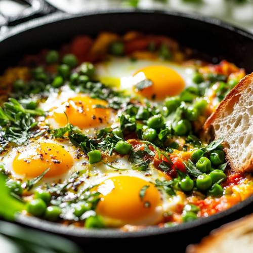 🌸 Spring Shakshuka, A Colorful One-Pan Veggie Breakfast!