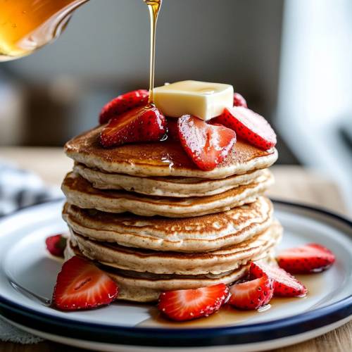 🍋🫐 Yoghurt Oat Pancakes; Light, Lemony & So Easy!