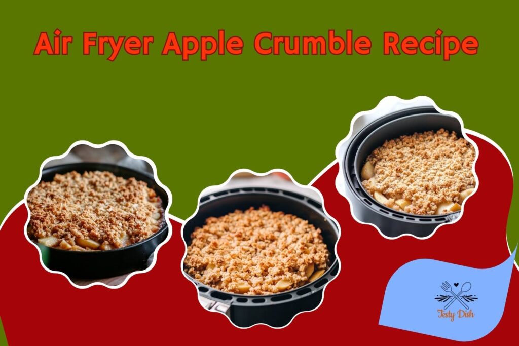 air fryer apple crumble bites
