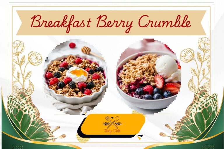 🍓🫐 Breakfast Berry Crumble, A Warm & Cozy Morning Treat!
