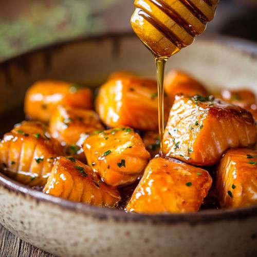 Crispy Hot Honey Salmon Bites Recipe, Sweet & Spicy Air Fryer Snack