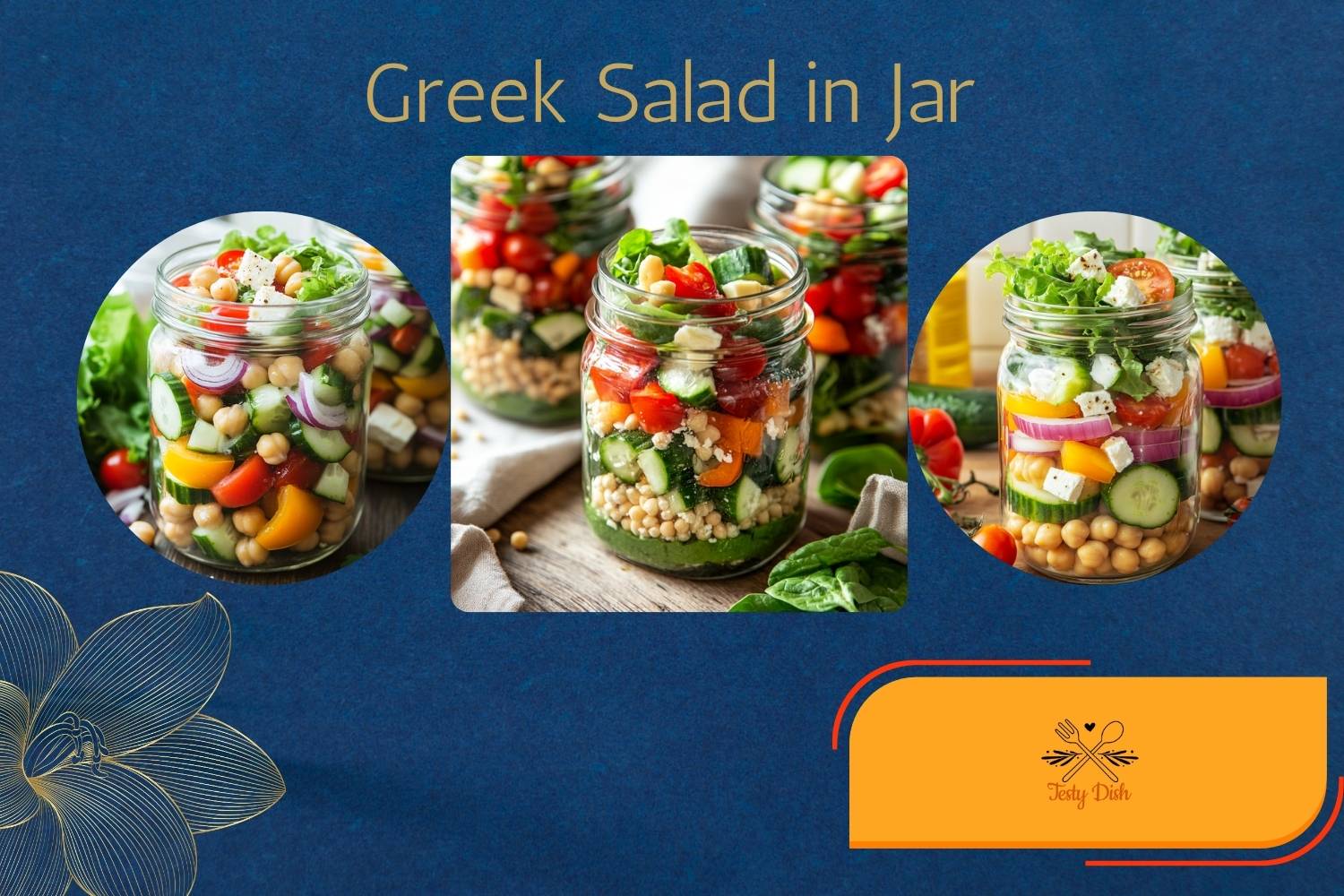 greek salad in jar