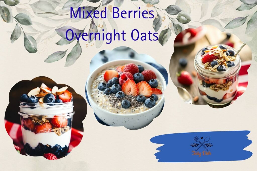 mixed berries overnight oats