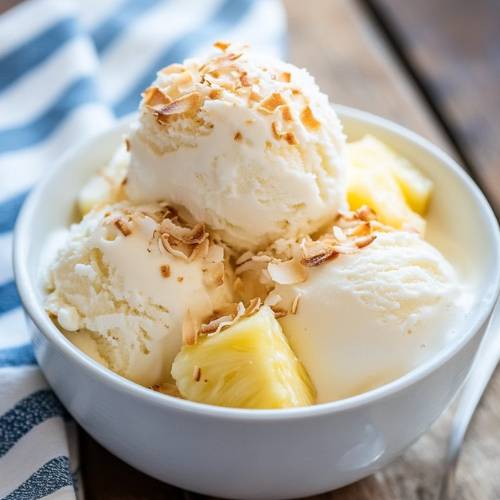 🍍🥥Soft Serve Pina Colada Ice Cream, A Tropical Treat You’ll Love!🍦