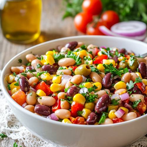 🫘🌈 Rainbow Bean Salad; A Feel-Good, No-Cook Recipe!