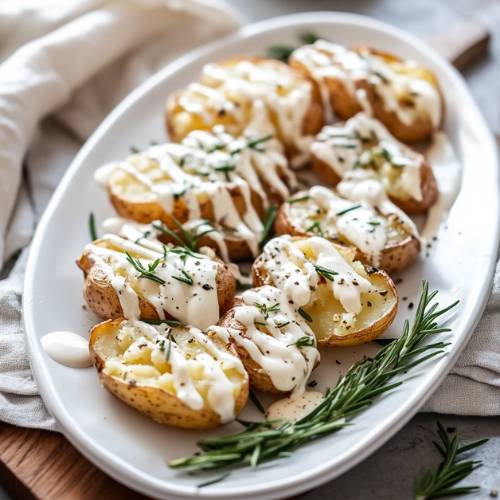 Crispy Garlic Smashed Potatoes (Easy & Buttery Holiday Side Dish)