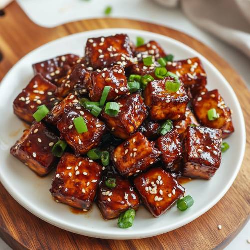 Sticky Garlic Tofu (Crispy, Easy & High-Protein Recipe)