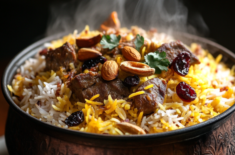 Kashmiri Biryani (Authentic Lamb Biryani Recipe) – Rich, Fragrant & Royal Indian Dish