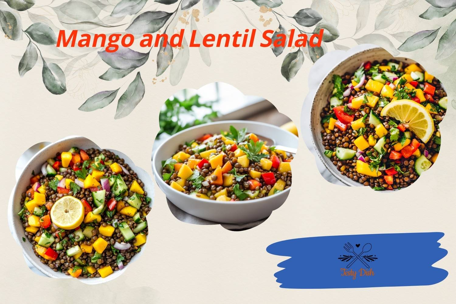 mango and lentil salad