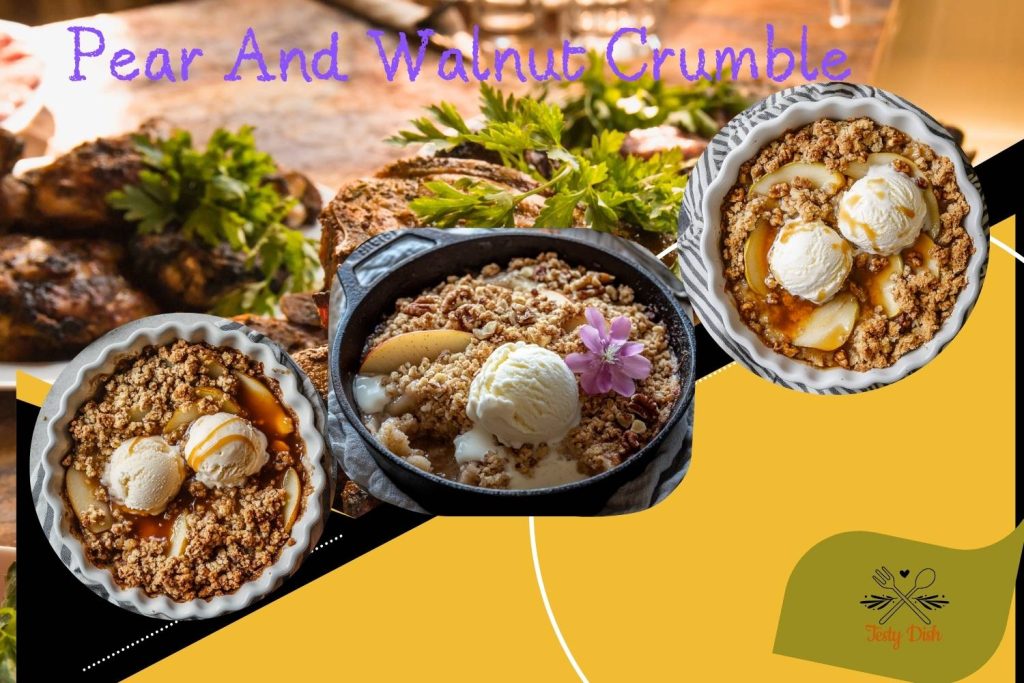 pear and walnut crumble