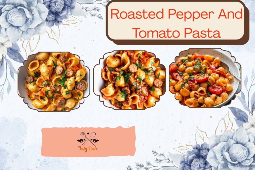 roasted pepper and tomato pasta