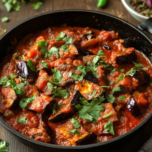 Roasted Aubergine Curry Recipe with Coconut Milk (Easy Vegan Eggplant Curry)