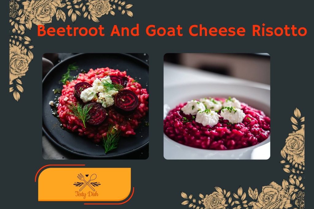 beetroot and goat cheese risotto