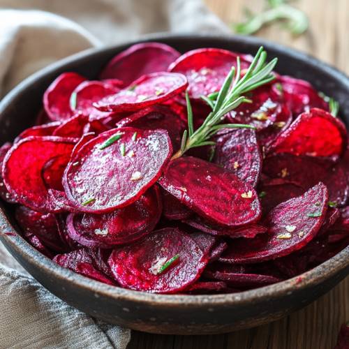 Crispy Baked Beetroot Chips Recipe (Healthy, Easy & Crunchy Snack)