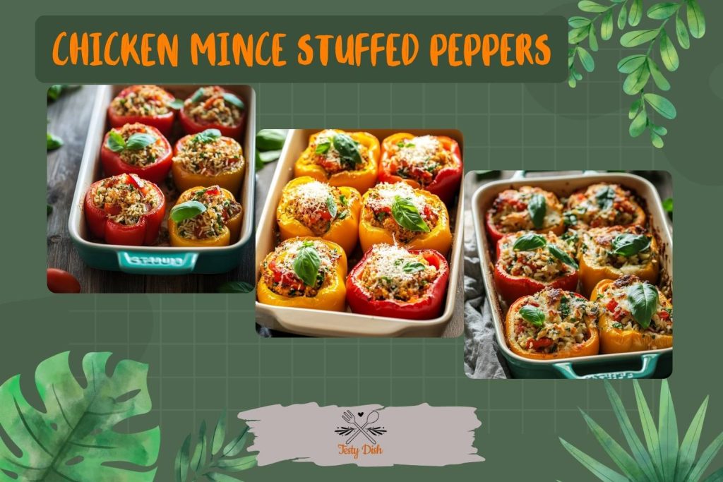 chicken mince stuffed peppers