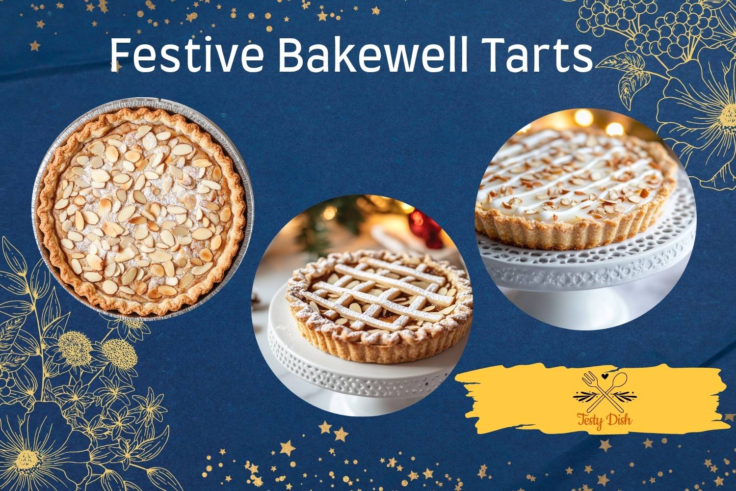 festive bakewell tarts