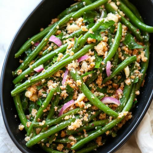 Spicy Green Bean Salad Recipe (Easy, Healthy & Flavorful Side Dish)