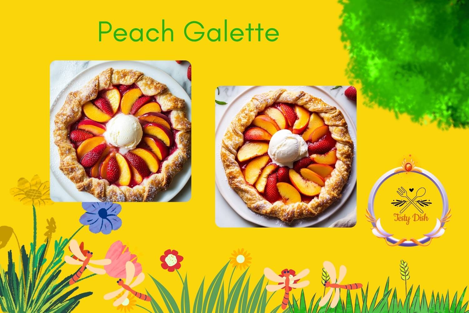 peach galette