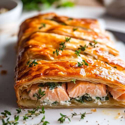 Salmon en Croute Recipe (Easy Salmon Wrapped in Puff Pastry) 