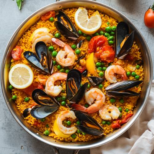 Seafood and Chicken Spanish Paella Recipe (Easy Authentic Paella)
