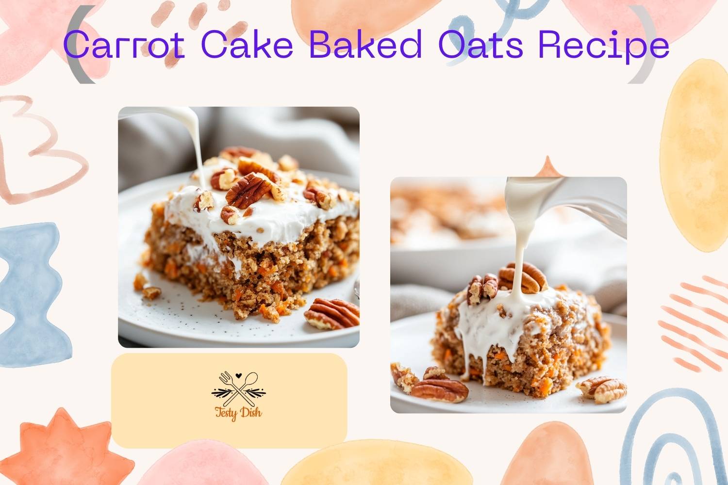 carrot cake baked oats recipe